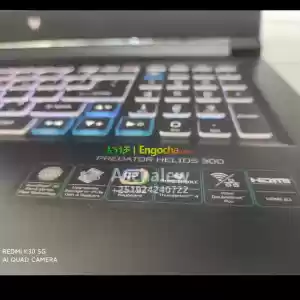 New Brand LaptopAcer   Predator   Helios 300Core i9 11th Generation CPU Speed (2.50 GHZ ) Price in Ethiopia
